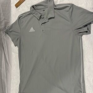 Adidas Men's Gray Polo Shirt